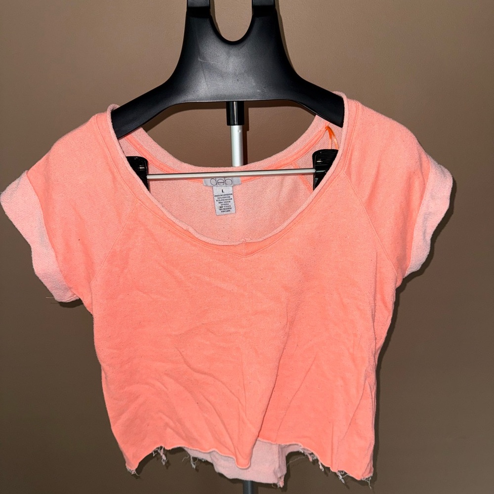 Deb Coral Crop Top